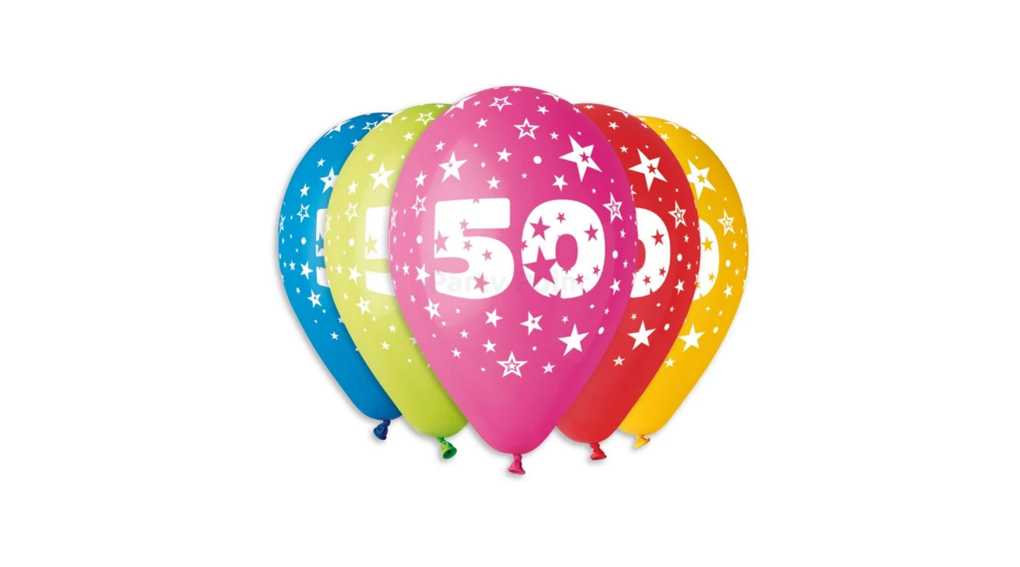 Számos 50 mintás gumi lufi