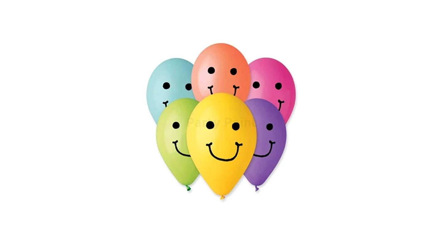 30 cm-es Smiley mintás gumi lufi