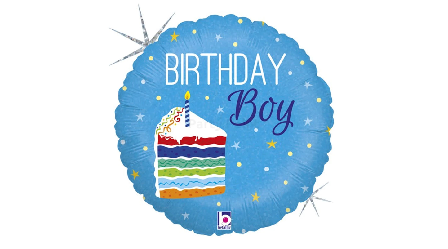 45 cm-es sütis Birthday Boy fólia lufi