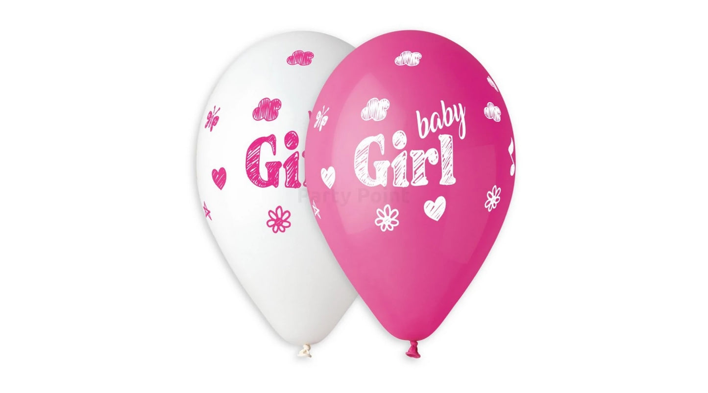 Baby Girl fuxia-fehér