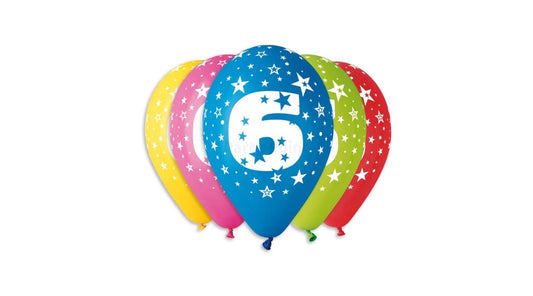 Számos 6 mintás gumi lufi