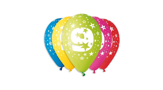 Számos 9 mintás gumi lufi