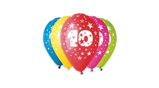 Számos 10 mintás gumi lufi