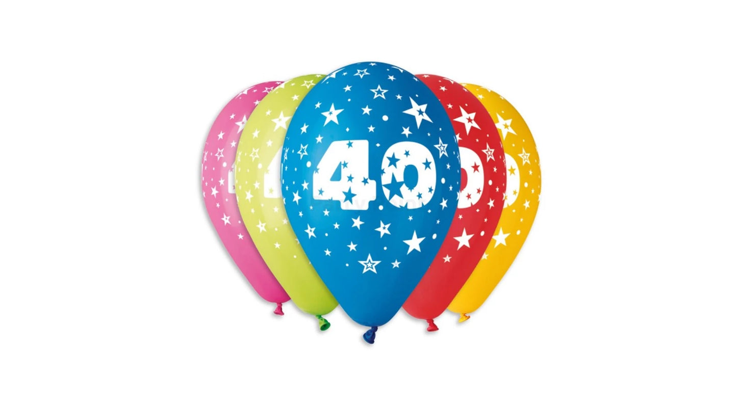 Számos 40 mintás gumi lufi