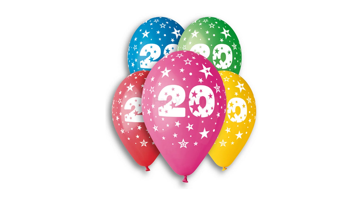 Számos 20 mintás gumi lufi