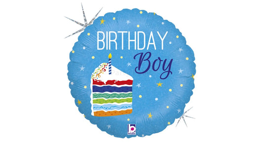 45 cm-es sütis Birthday Boy fólia lufi