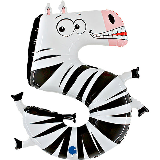 5 szám alakú zebra