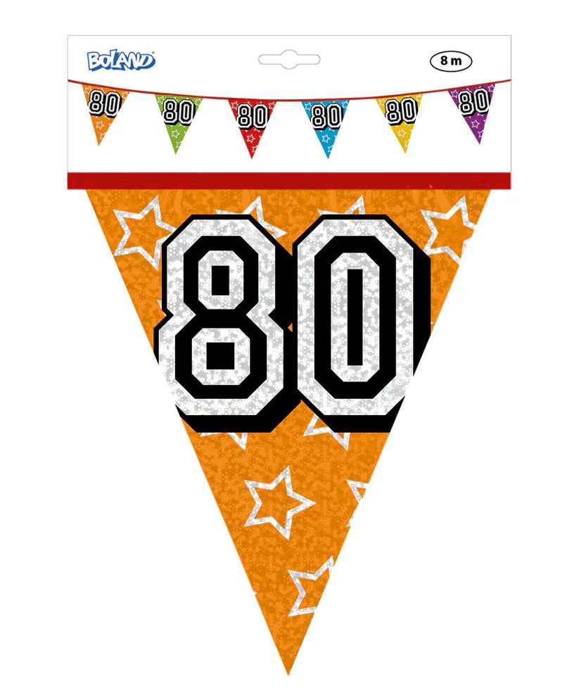 80-as színes zászlófüzér