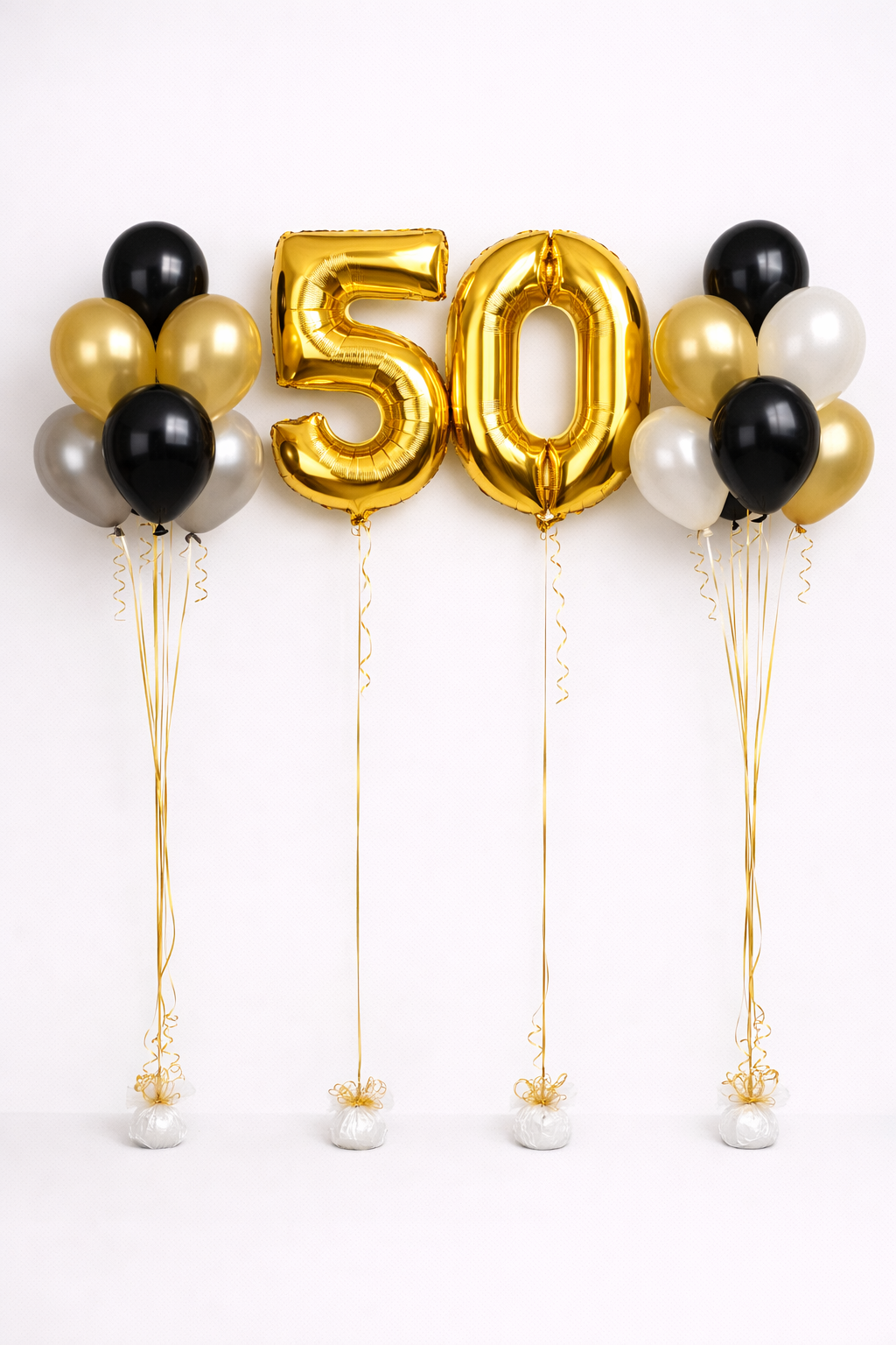 2 fólia szám és 5-5 db gumi lufi csomag