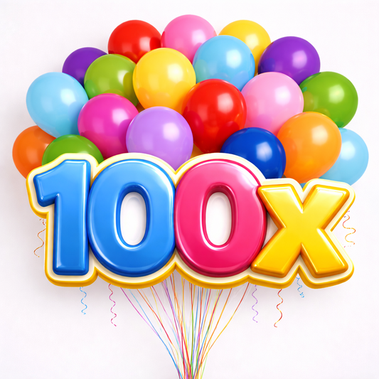 100 db-os gumi lufi csomag