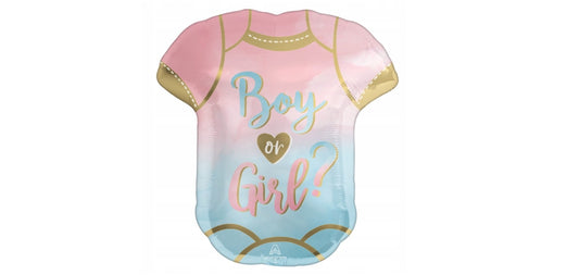 Boy or Girl body alakú fólia lufi