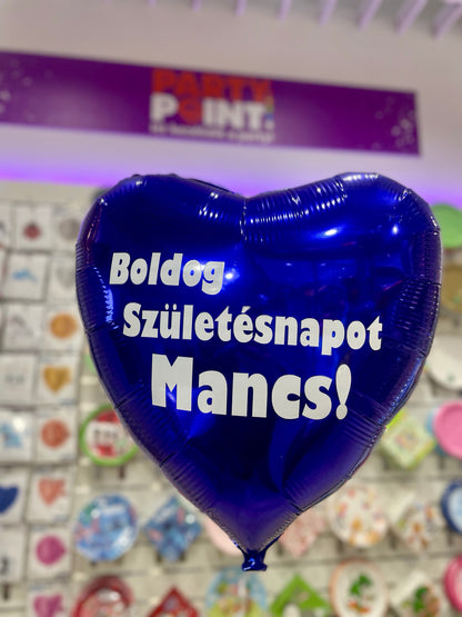 Egyedi Felirat Fólia Lufira