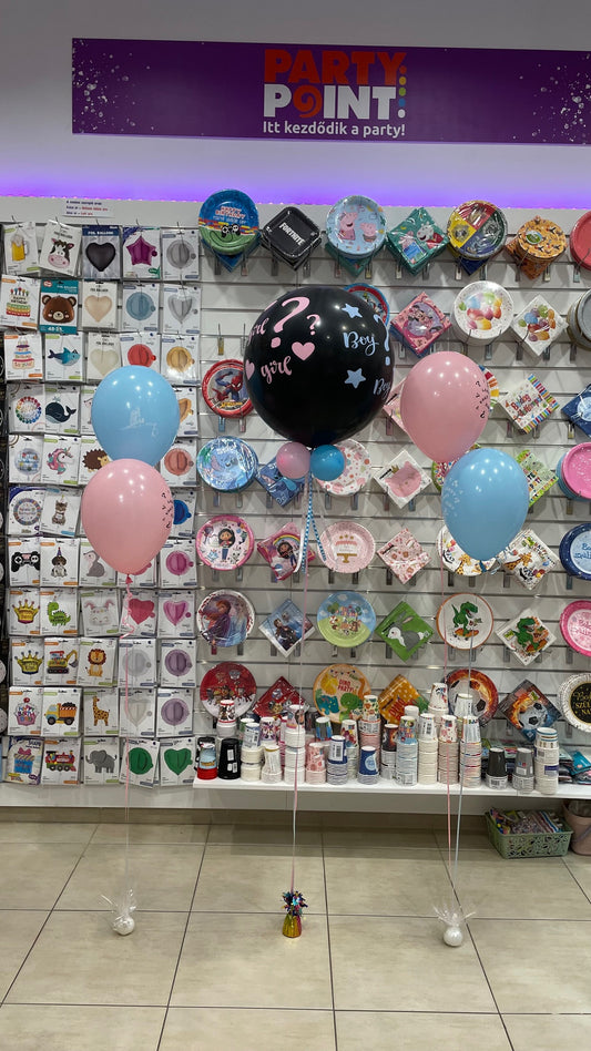 Babaneme felfedő lufi