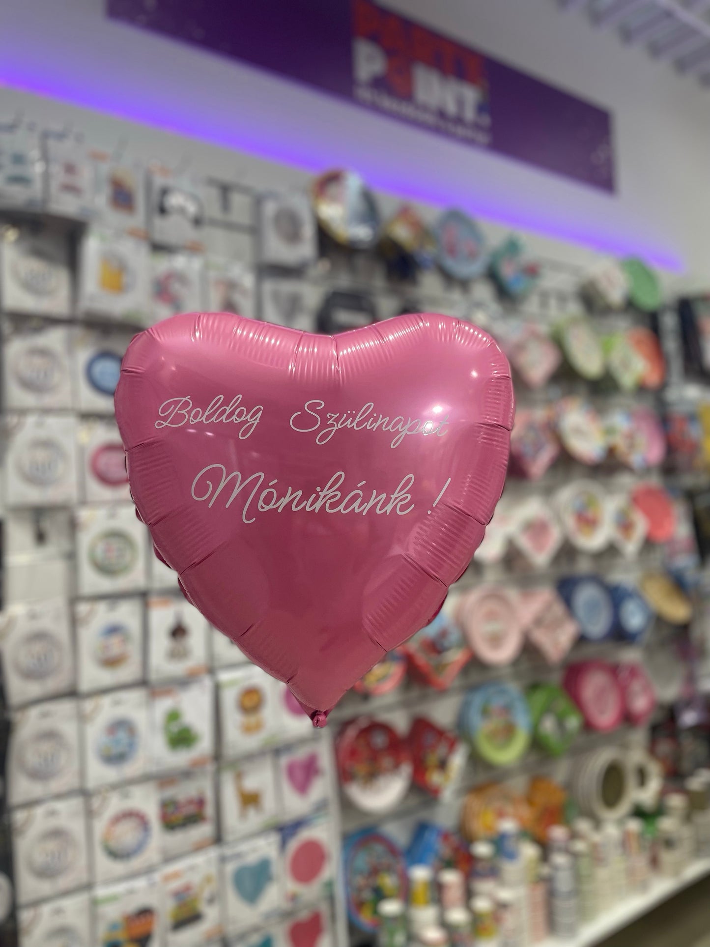 Egyedi Felirat Fólia Lufira