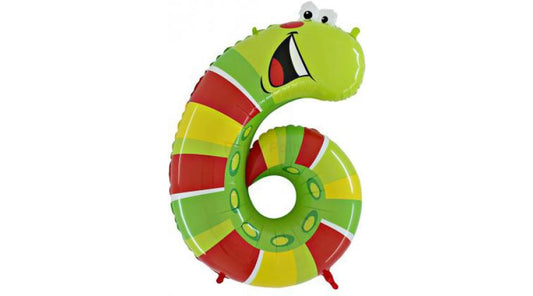 6 szám alakú zöld kígyó