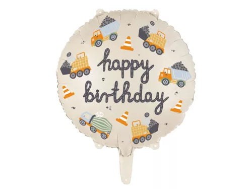 Babás munkagép Happy Birthday