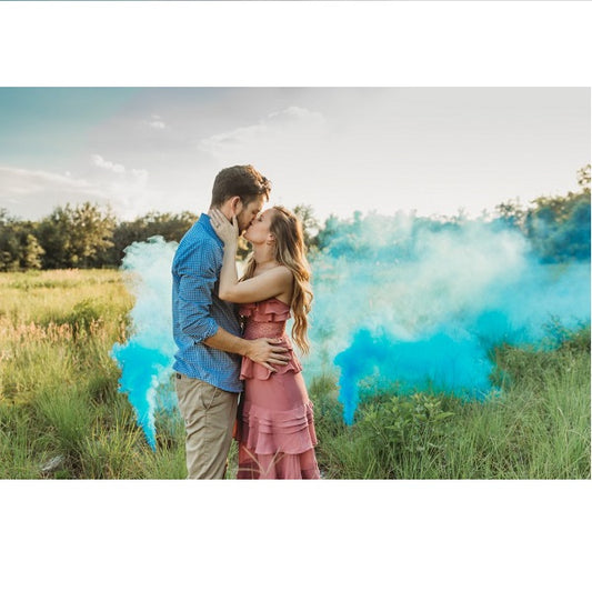 Babaváró partyhoz Kék füstgyertya