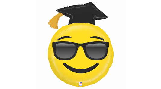 75 cm Extra nagy napszemüveges kalapos smiley