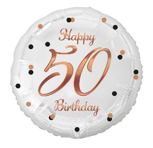 Rosegold Happy Birthday 50