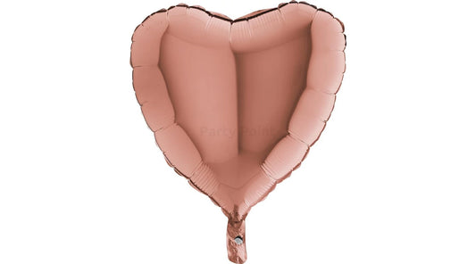 45 cm-es Rosegold szív alakú