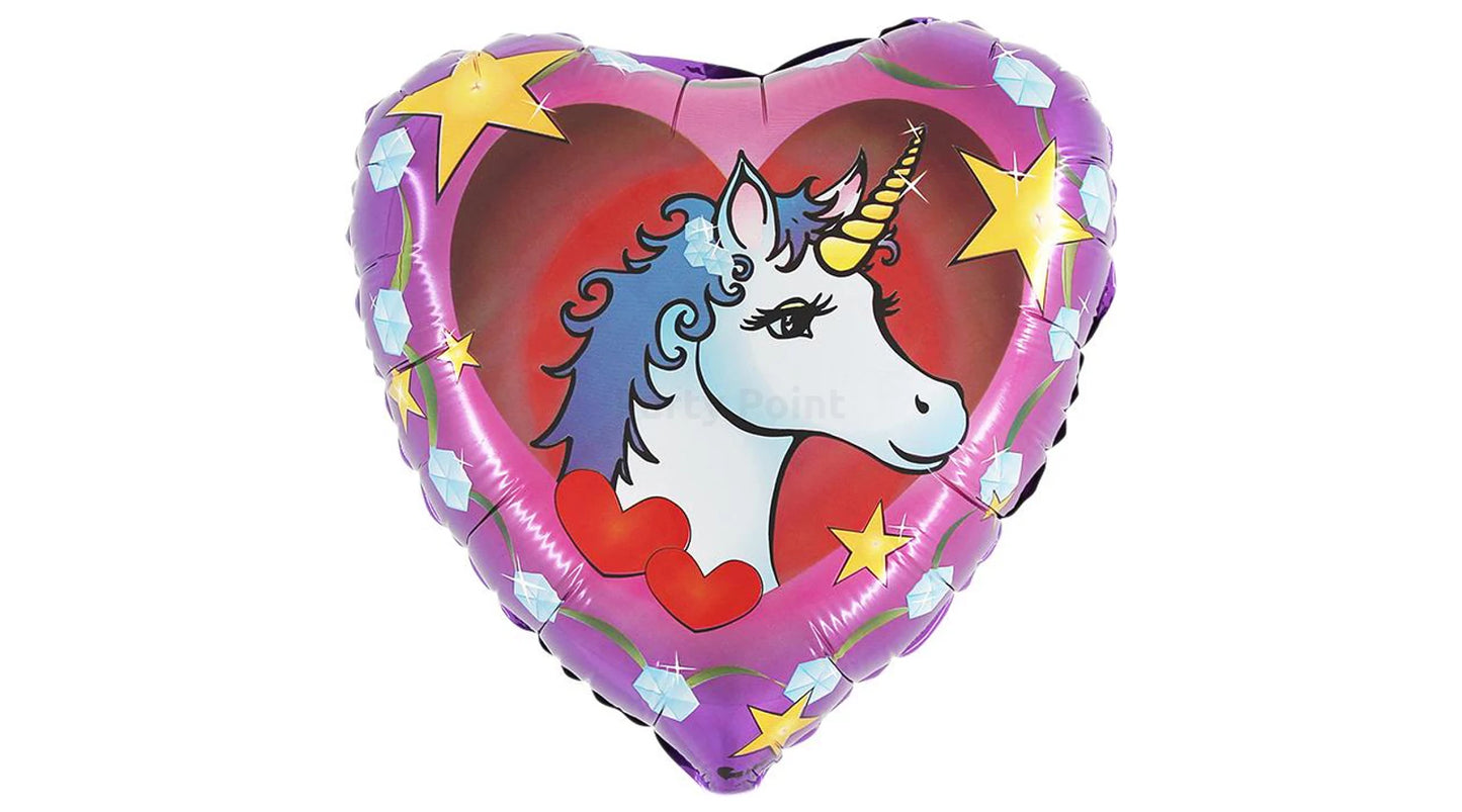 Szív alakú unikornis fej