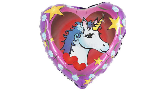 Szív alakú unikornis fej